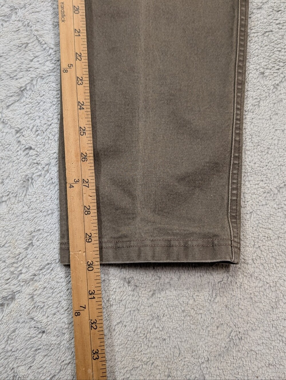 Kuhl Pants Mens 38x32 Green Tan The Law Durable Rugged Casual Tapered Work - Picture 5 of 9
